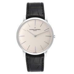Vacheron Constantin Patrimony Grand Taille White Gold Mens Watch 81180 Box Paper