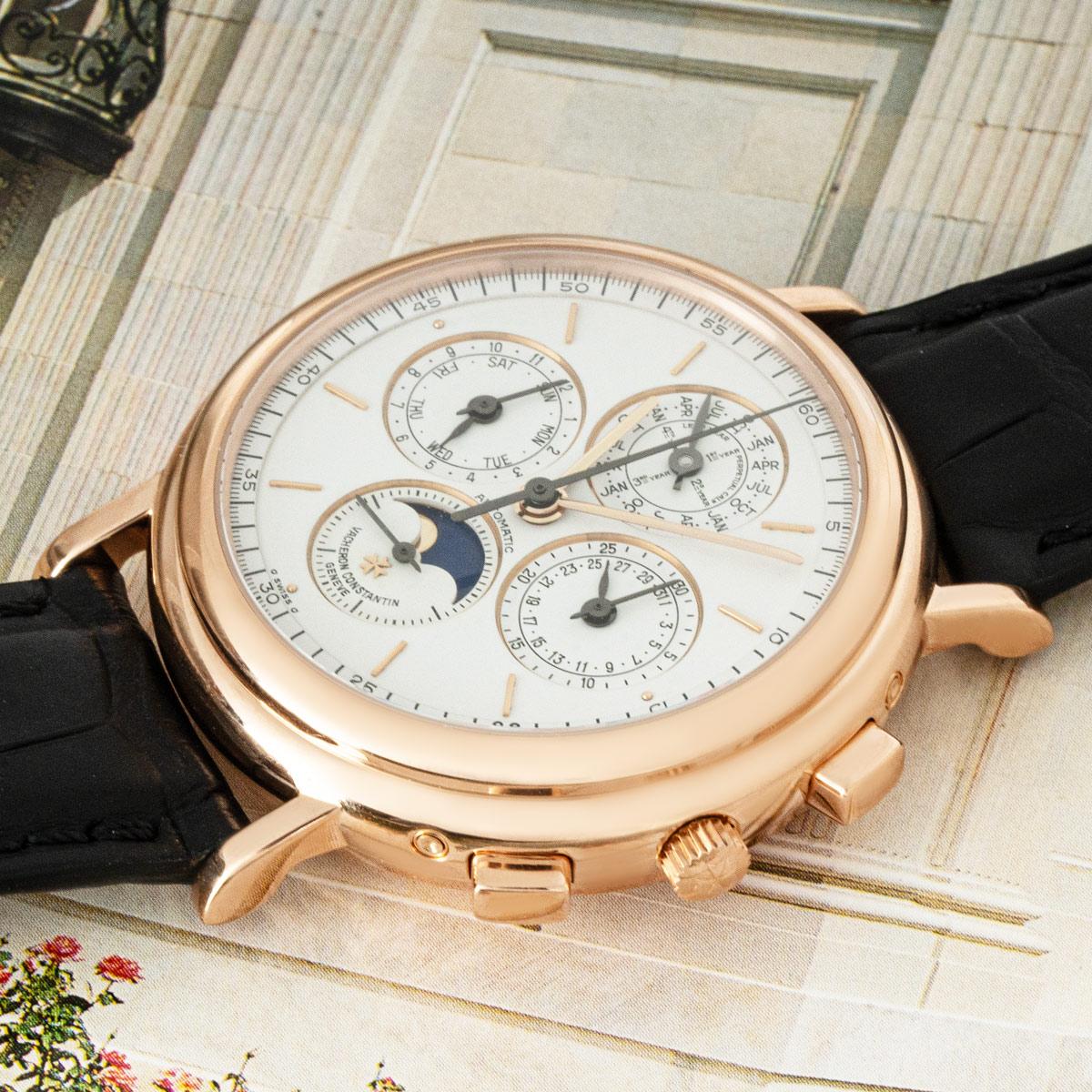 Men's Vacheron Constantin Patrimony Perpetual Calendar Chronograph 49005/000R For Sale