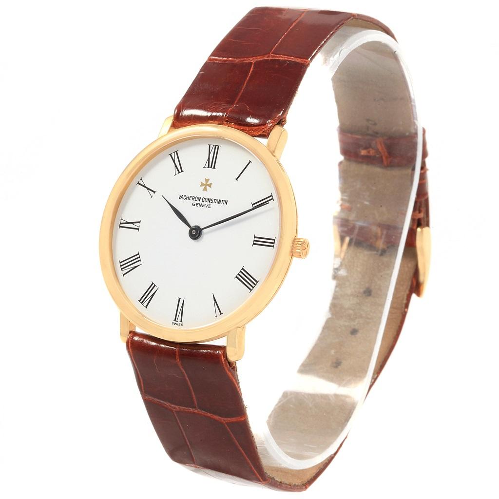 Vacheron Constantin Patrimony Yellow Gold Ultra Thin Men's Watch 31160 For Sale 7