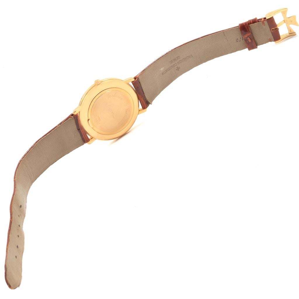 Vacheron Constantin Patrimony Yellow Gold Ultra Thin Men's Watch 31160 For Sale 2