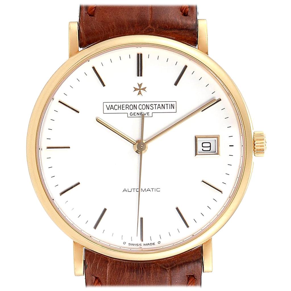 Vacheron Constantin Patrimony Yellow Gold White Dial Men's Watch 42002 ...