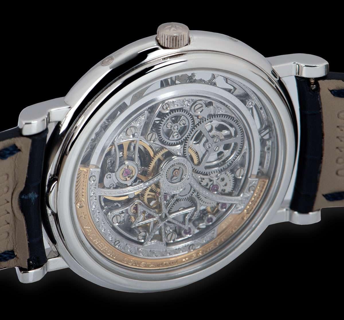 Men's Vacheron Constantin Perpetual Calendar Platinum Skeleton Dial 43032/6