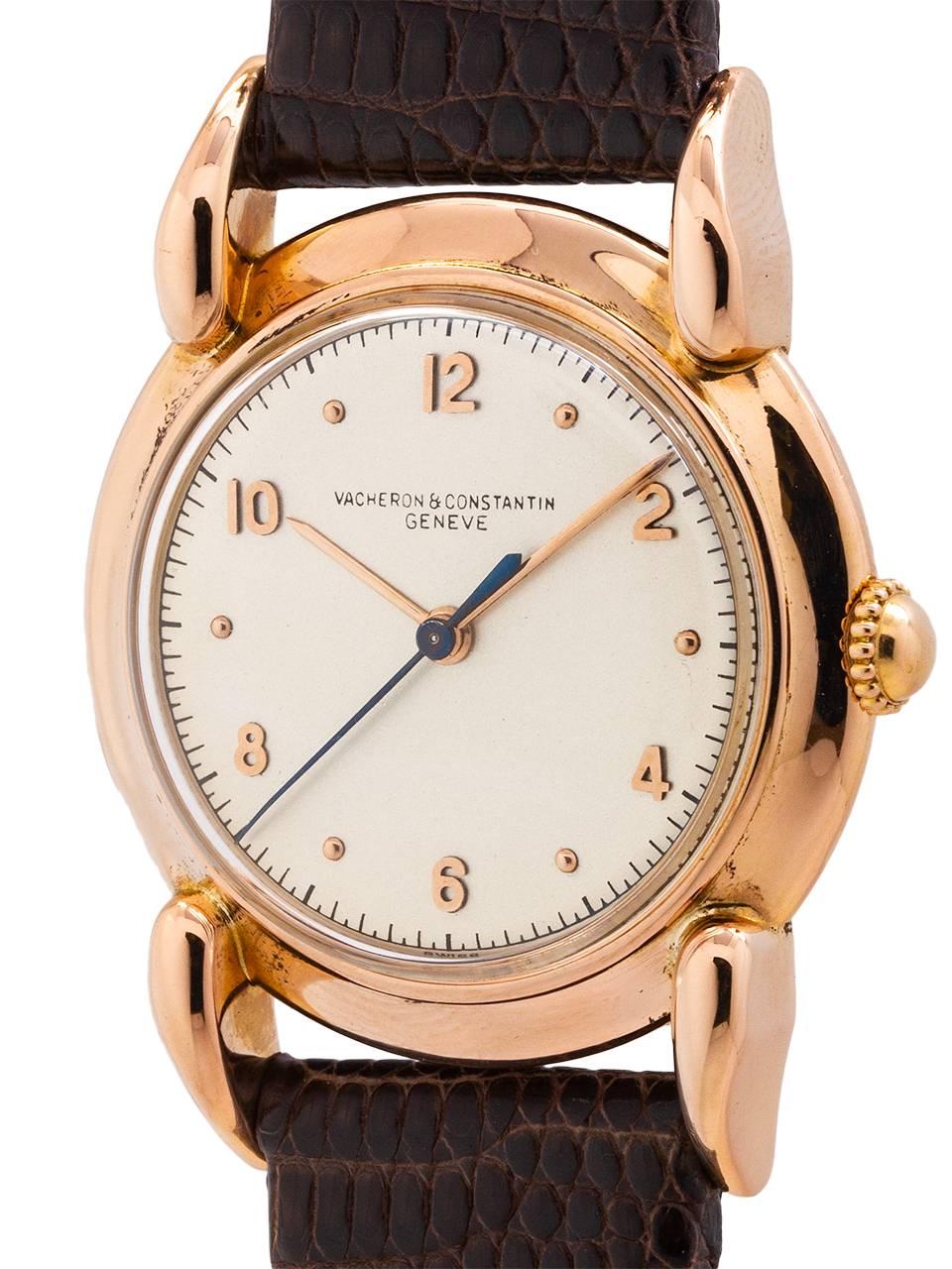 Retro Vacheron & Constantin Pink Gold Manual Wristwatch, circa 1950s