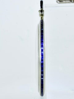 Vacheron Constantin Seltene 'Knife Edge' Kleidertaschenuhr mit Saphiren, ca. 1928