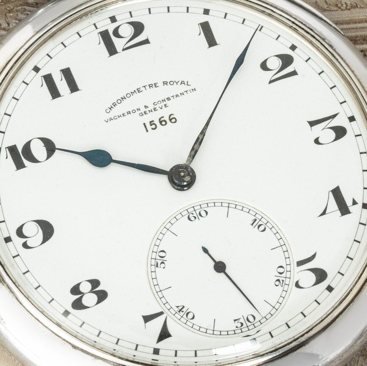 Men's Vacheron & Constantin Rare Silver Military Deck Watch C1941