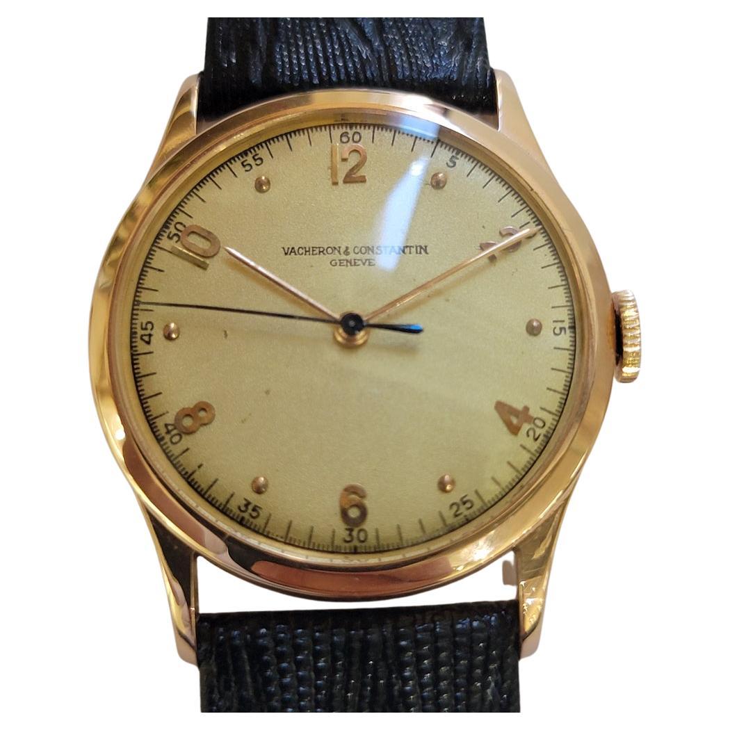 Vacheron Constantin Re 4217 Mens 18k Rose Gold Vintage Manual Wind 1940s RA749