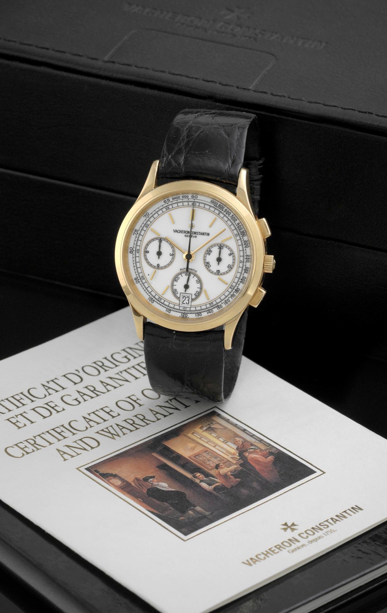 BERNARDO ANTICHITÀ PONTE VECCHIO FLORENCE
Yellow Gold Chronograph Vacheron Constantin, Genève, 