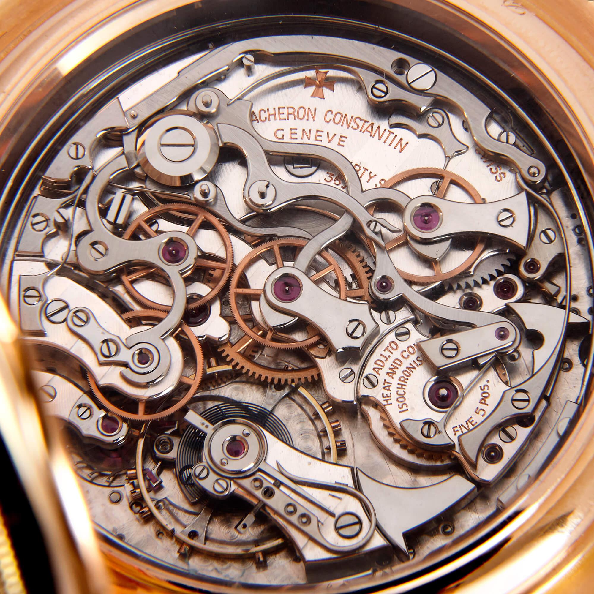 Or Vacheron Constantin, très belle montre à gousset unique en or rose 18 carats, réf. 92115 en vente