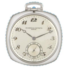 Vintage Vacheron & Constantin Rock Crystal Turquoise Pocket Watch