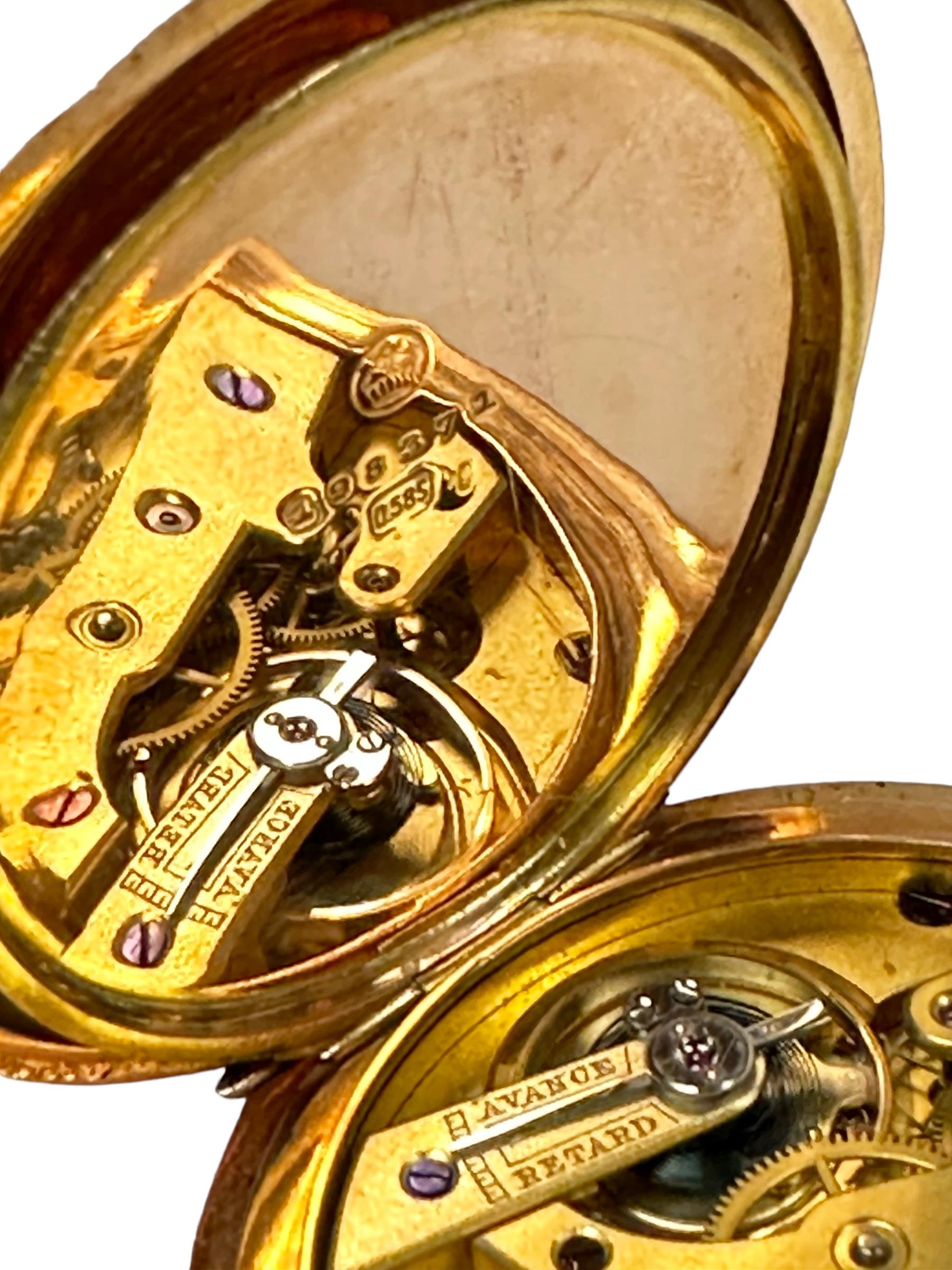 Vacheron & Constantin Rose Gold Demi Hunter Pocket Watch and Original Box For Sale 5