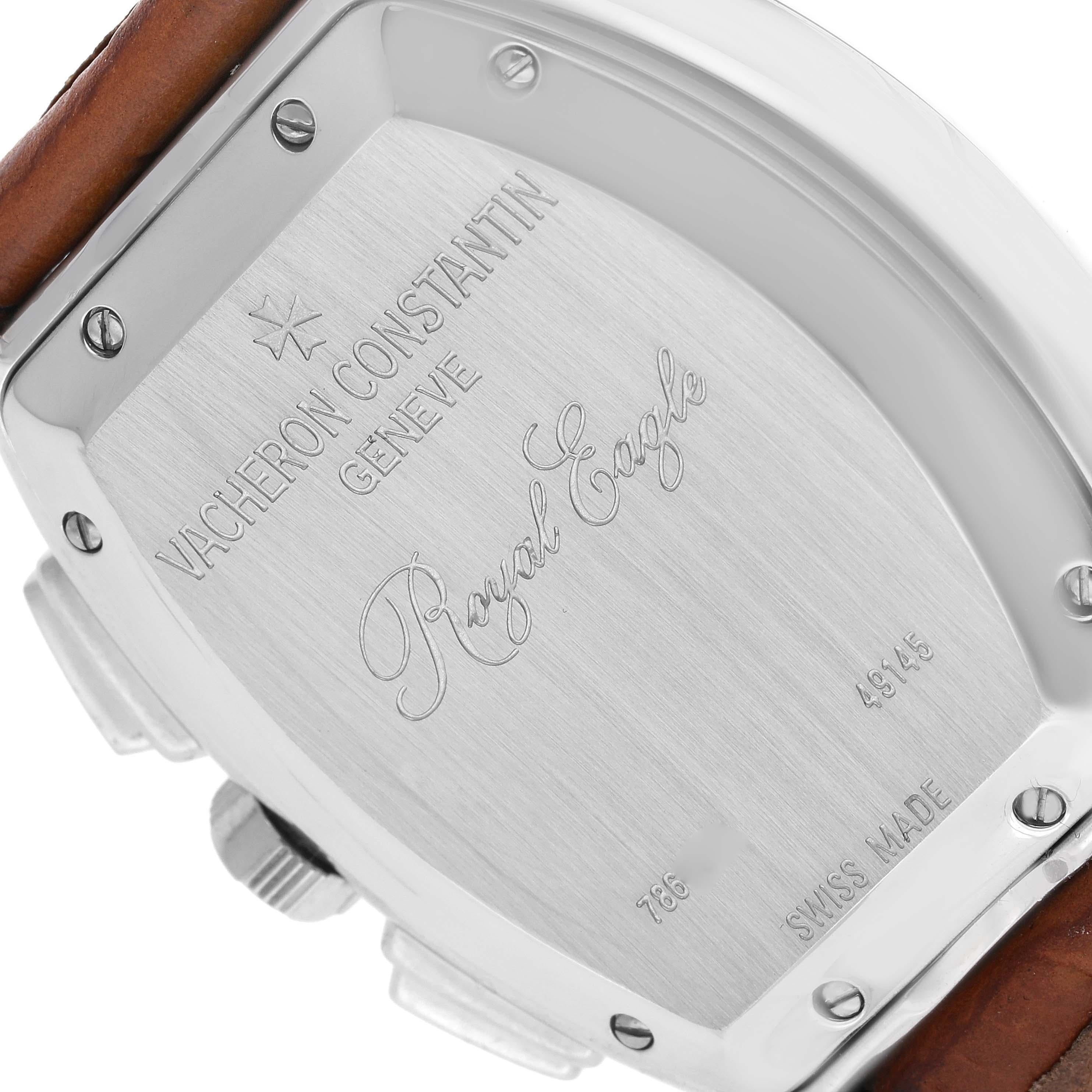 Vacheron Constantin Royal Eagle Chronograph Silver Dial Steel Mens Watch 49145 For Sale 2