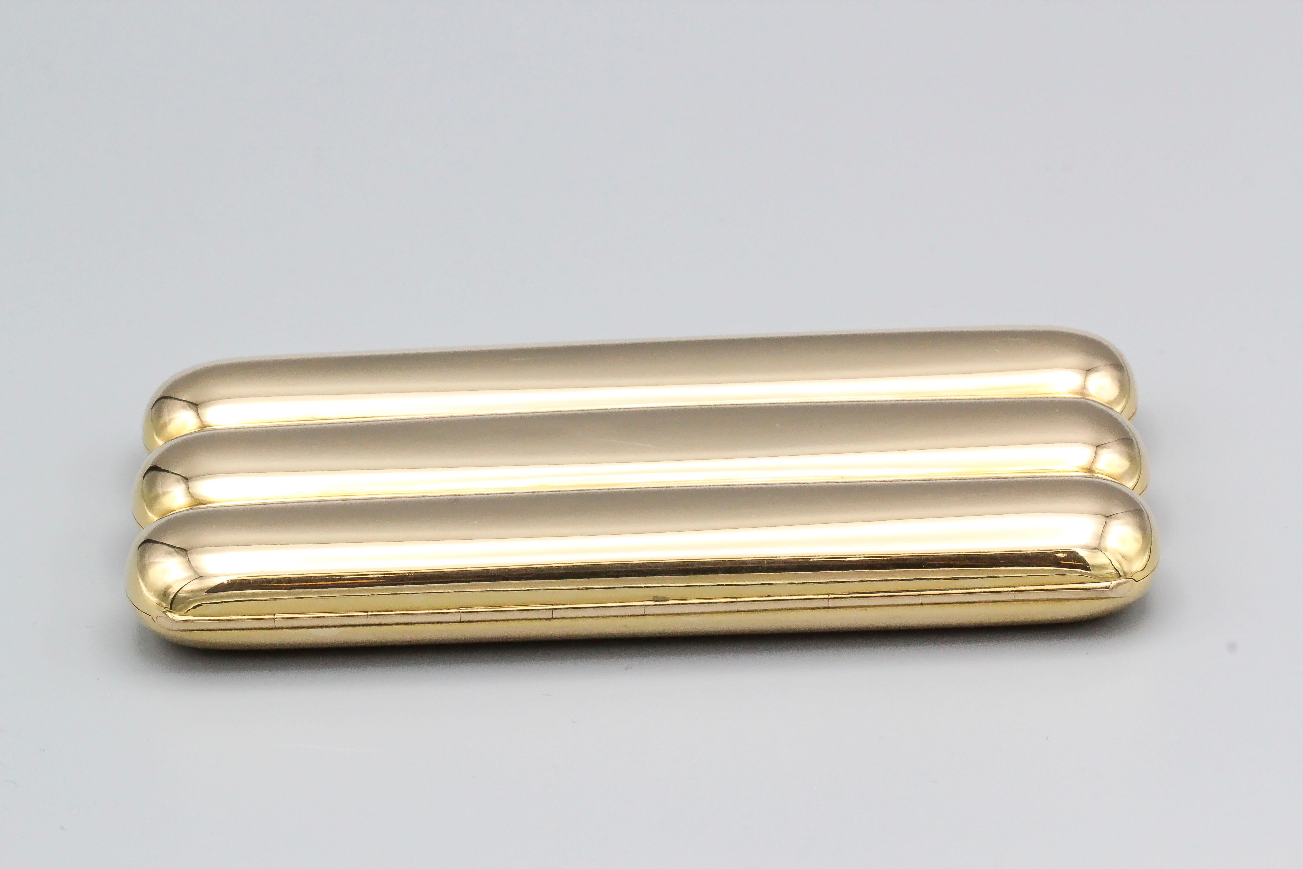 gold cigar case