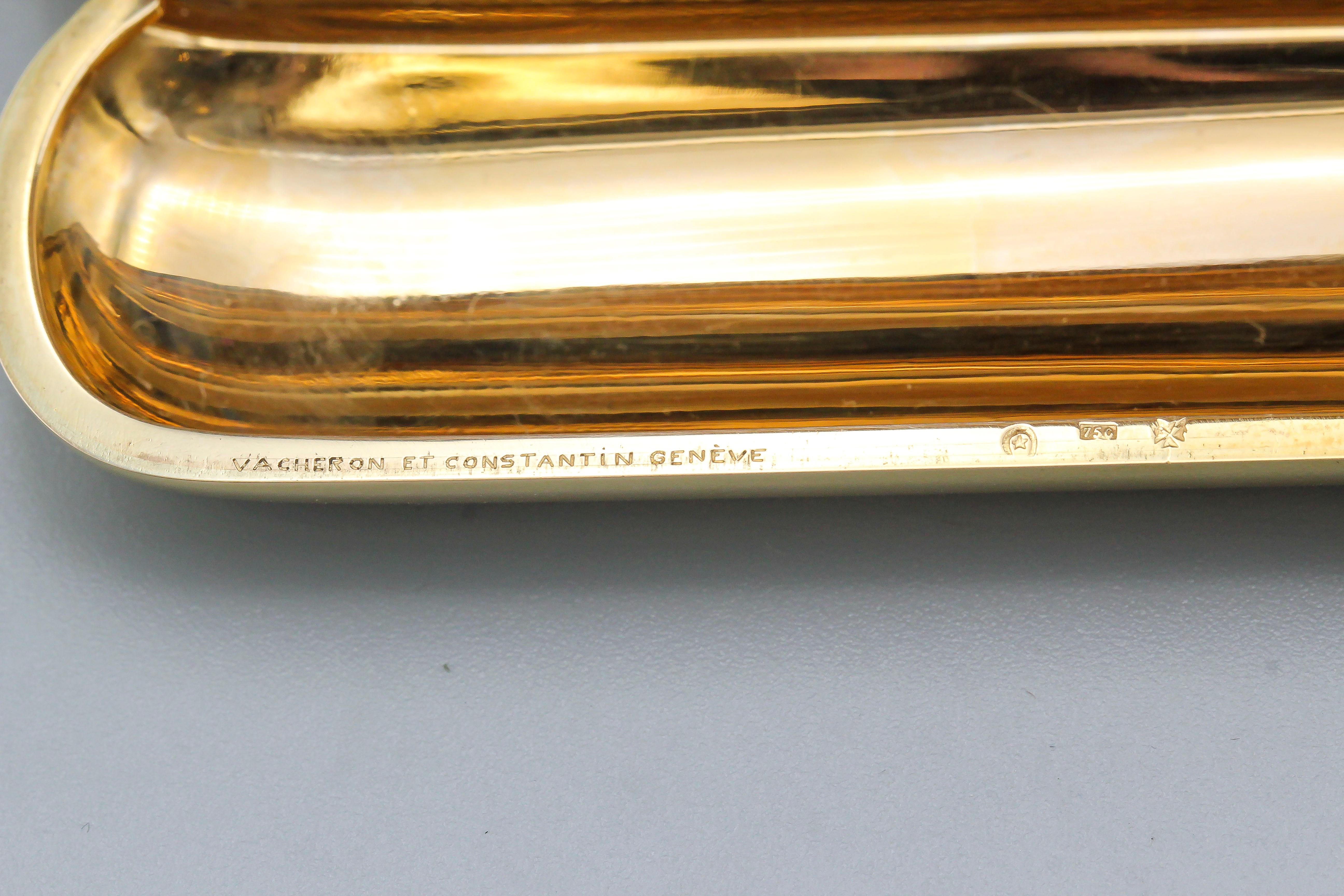 Vacheron Constantin Sapphire and 18 Karat Yellow Gold Cigar Box 1