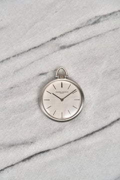 Vacheron Constantin Silver Linen Dial Watch in 18K White Gold, 1970s