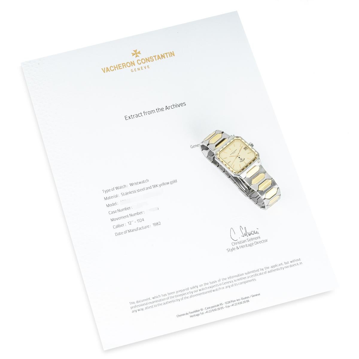Vacheron Constantin Square cadran arabe saoudite 222 46004/411 6
