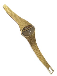 Vacheron Constantin Tiger’s Eye Dial Watch 18K Yellow Gold Textured Bracelet