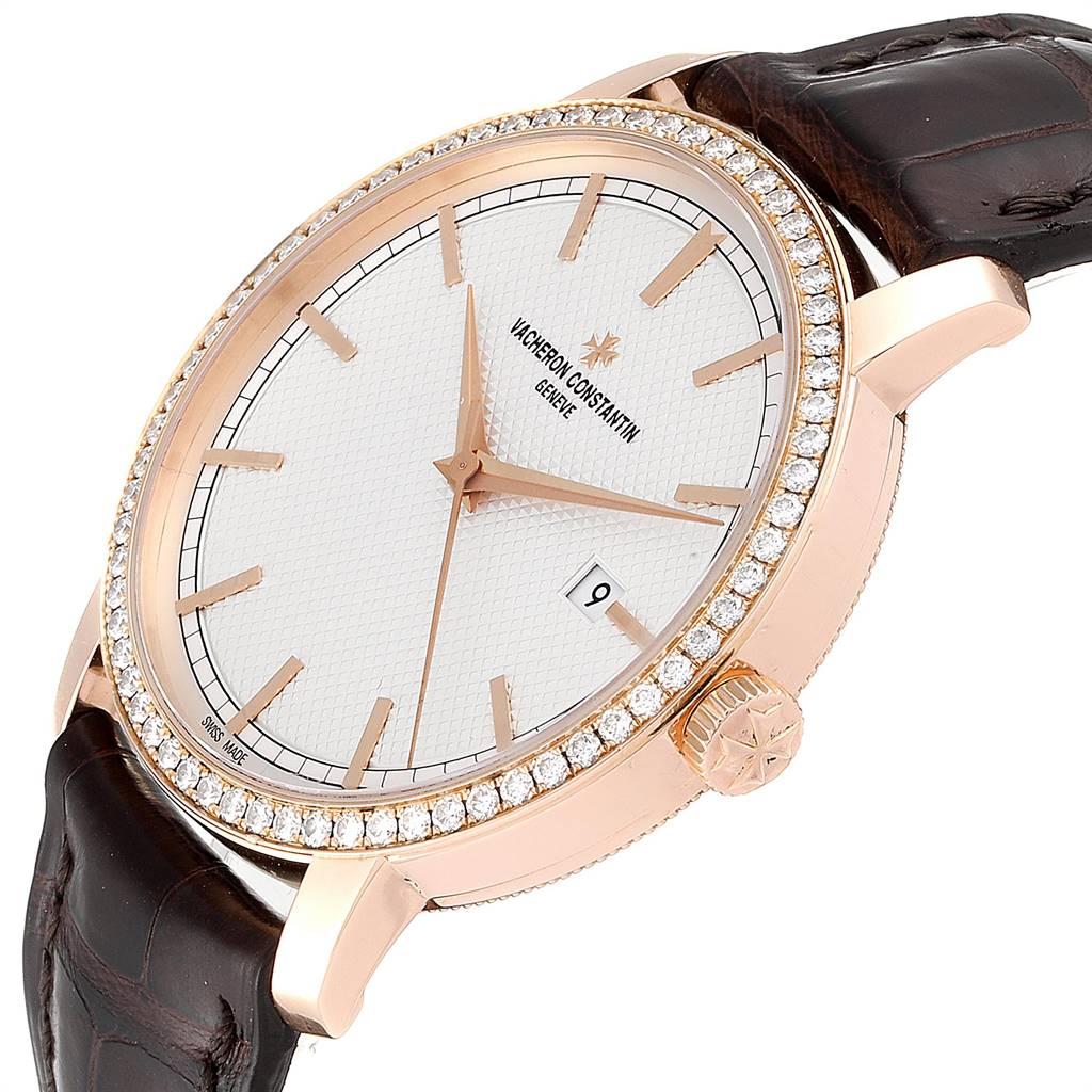 rose gold diamond watches for men