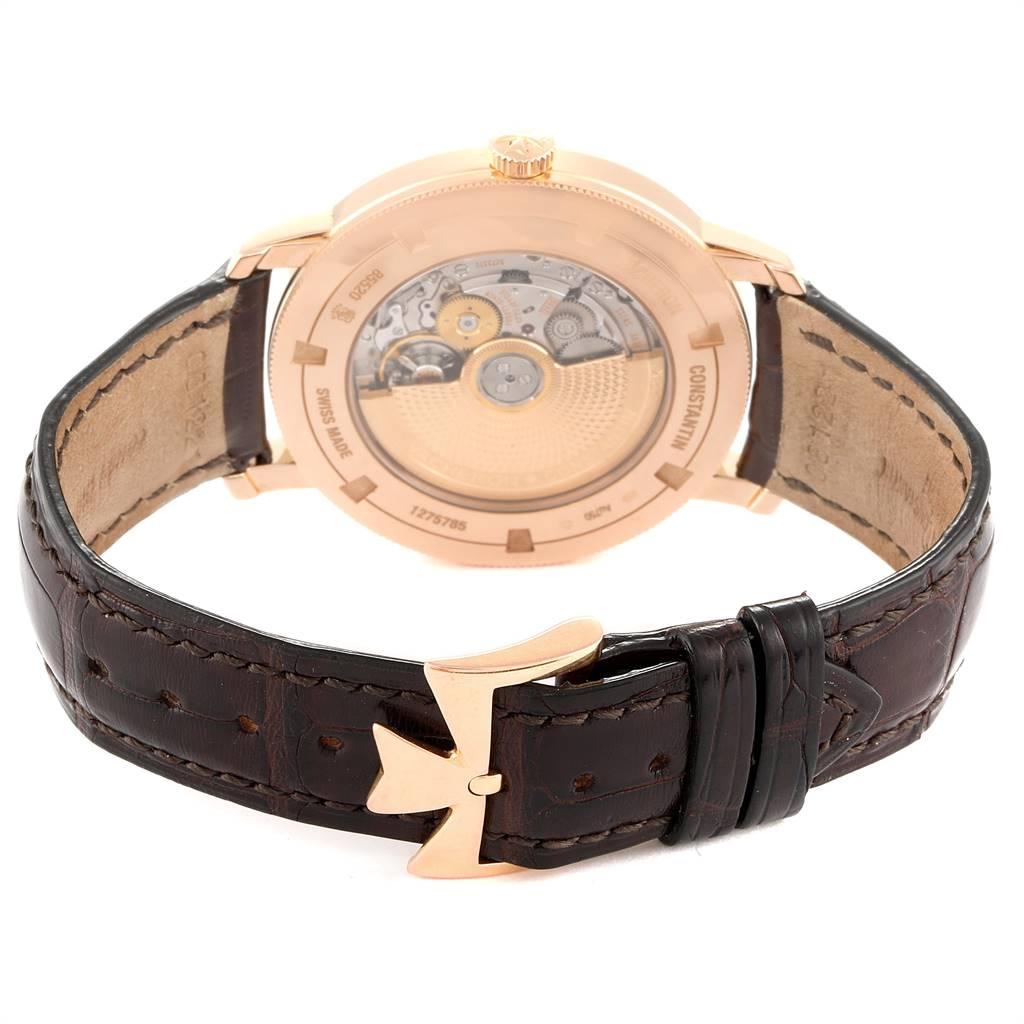 Vacheron Constantin Traditionnelle Rose Gold Diamond Men's Watch 85520 In Excellent Condition In Atlanta, GA