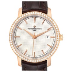 Vacheron Constantin Traditionnelle Rose Gold Diamond Men's Watch 85520