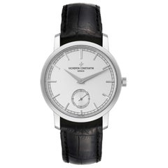 Vacheron Constantin Traditionnelle Silver Dial White Gold Mens Watch 82172