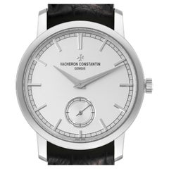 Vacheron Constantin Traditionnelle Silver Dial White Gold Mens Watch 82172