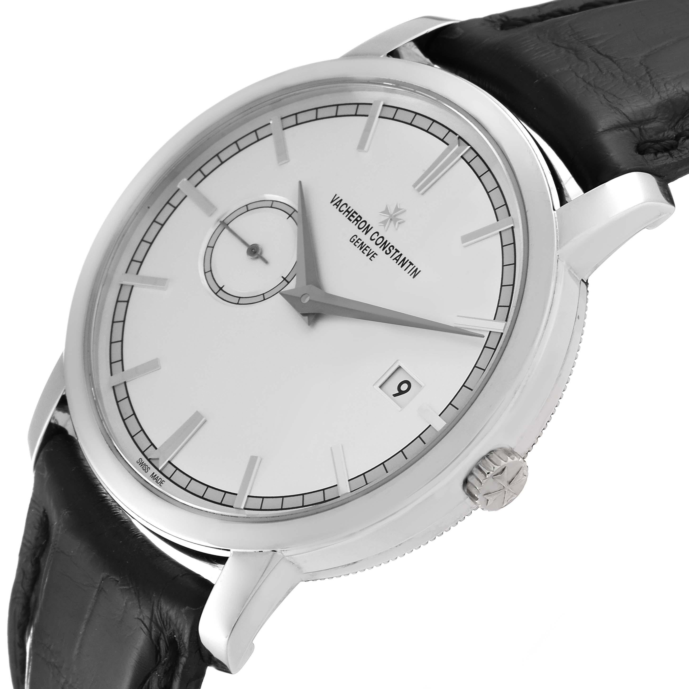 Vacheron Constantin Traditionnelle White Gold Mens Watch 87172 Box Papers 1