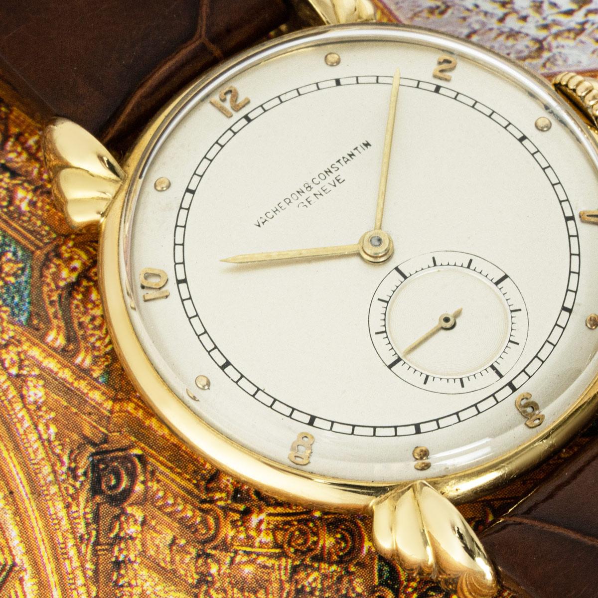 Vacheron Constantin Vintage Dress Watch Fancy Lugs Yellow Gold For Sale 3