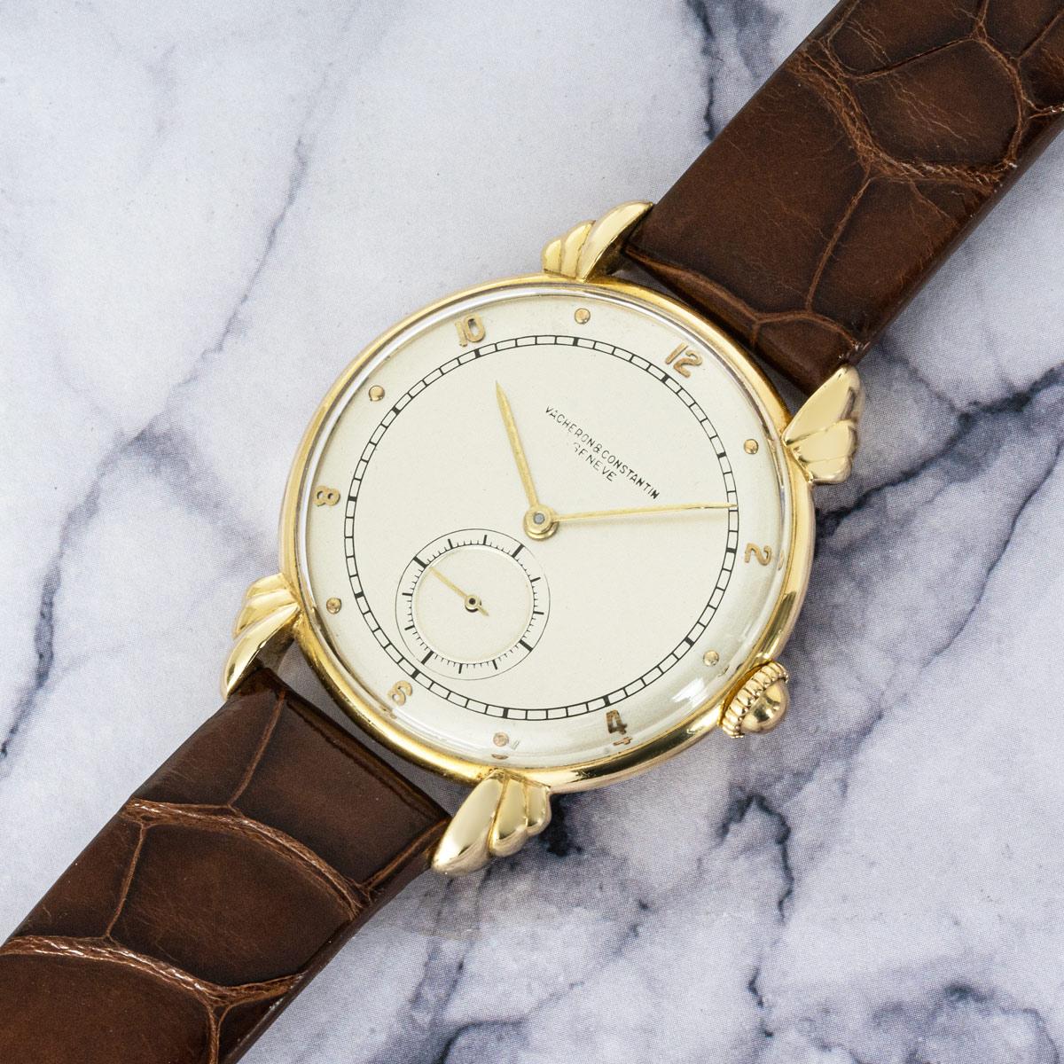 Vacheron Constantin Vintage Dress Watch Fancy Lugs Yellow Gold For Sale 5
