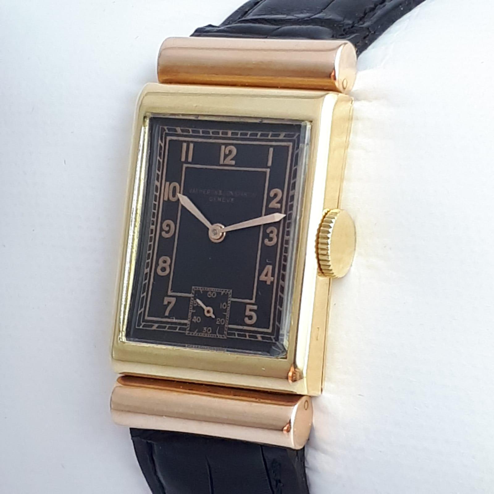 Vacheron Constantin - Vintage-Kleiduhr mit Kapuze und Gepäckablagen - Ref: 6665 - Herren im Zustand „Gut“ im Angebot in Yeşilköy, TR