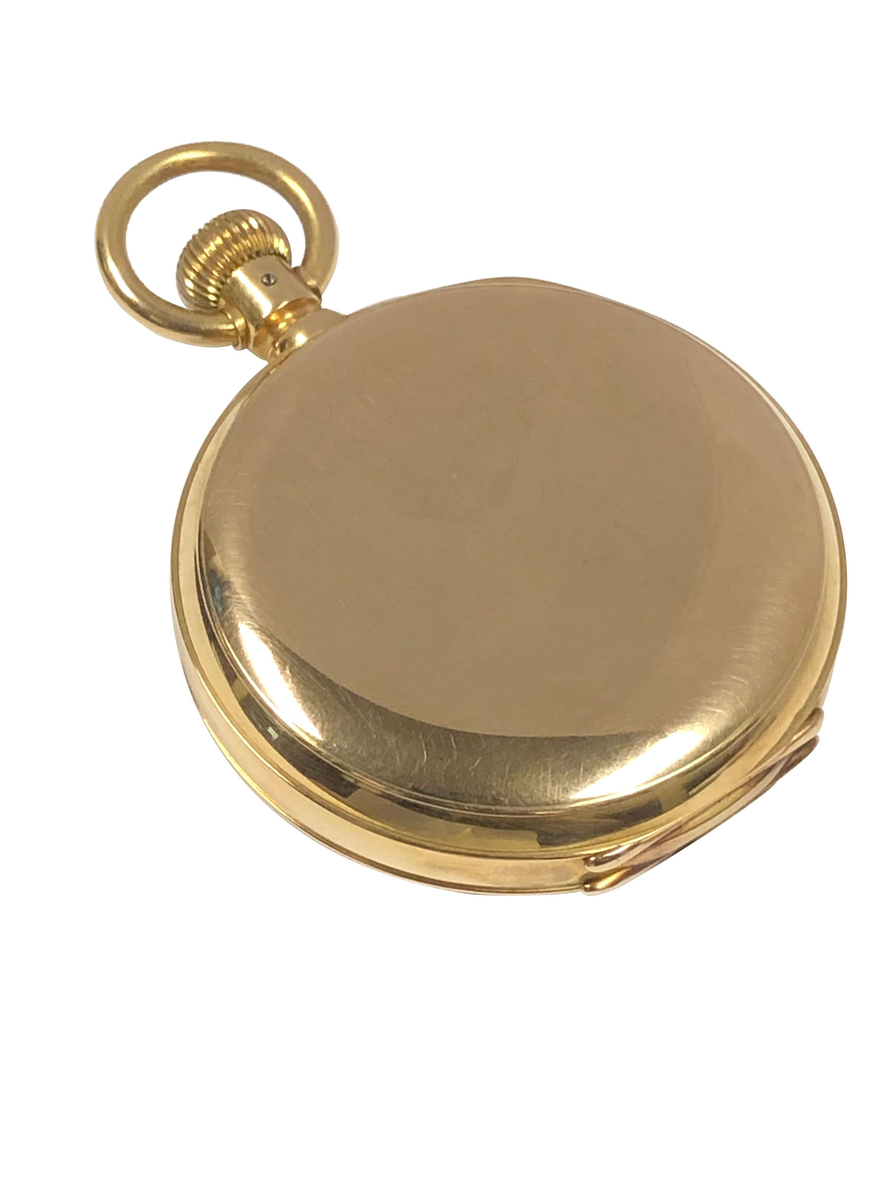 Vacheron Constantin Vintage Large 18k Gold cased Pocket Watch 1890s For Sale 2