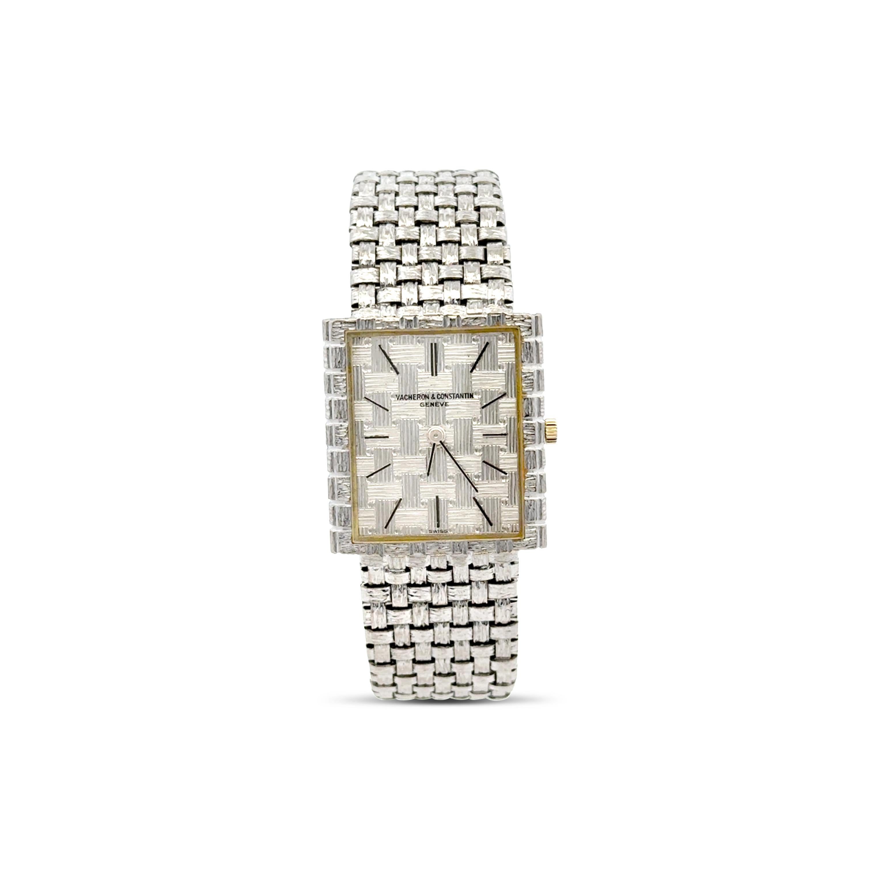 Vacheron & Constantin Vintage Mesh Puppe 18K Weißgold Uhr, Vintage im Angebot 1