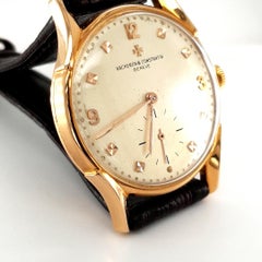 Vacheron Constantin Vintage Watch 1956 Fancy Lugs and Swan Regulation, Pink Gold
