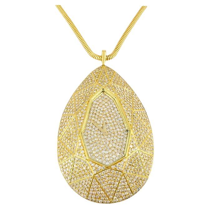 Vacheron Constantin Montre pendentif en or 18 carats avec certificat d'authenticité