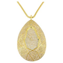 Vacheron Constantin Watch Pendant Diamond 18k Gold Certificate of Authenticity