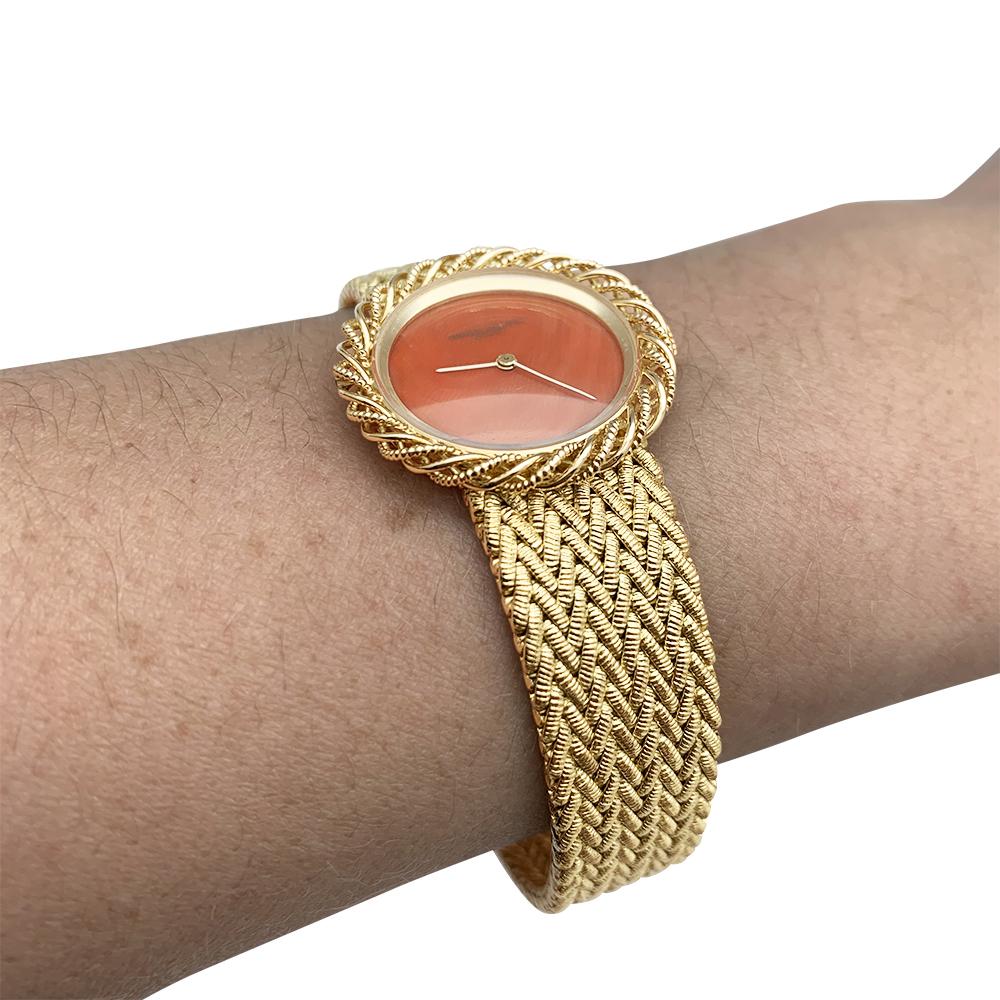 Vacheron Constantin Watch, Yellow Gold and Coral 5