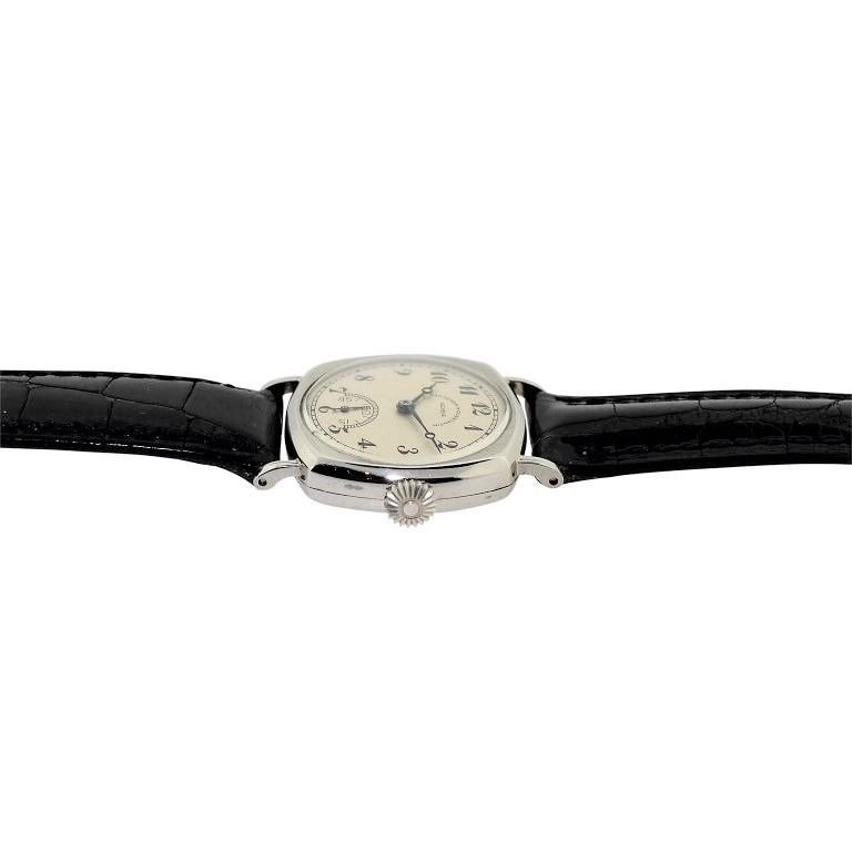 Vacheron Constantin White Gold Cushion Shaped Art Deco Manual