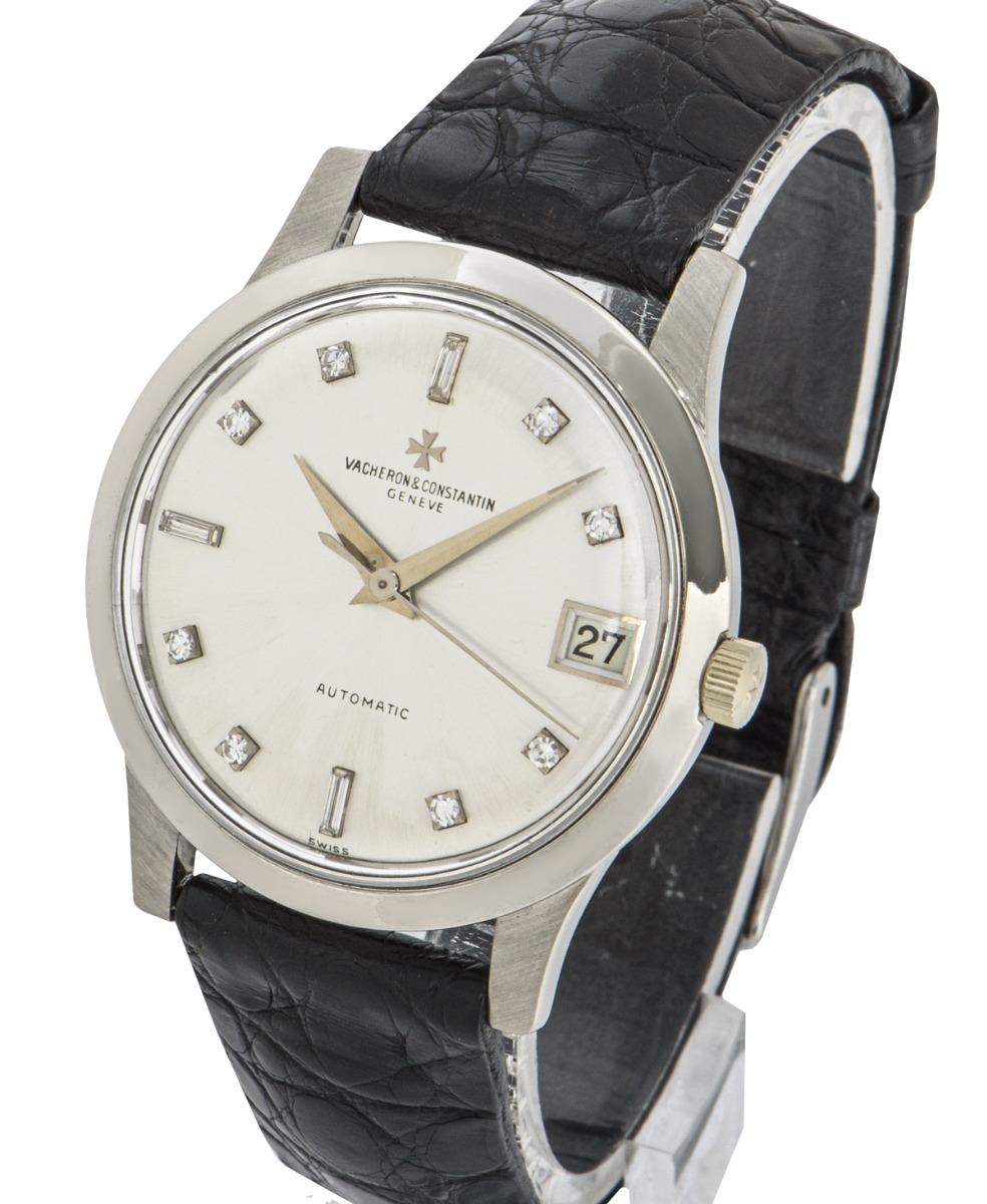 Vacheron Constantin Weißgold Diamant-Zifferblatt Vintage Uhr 6378Q (Baguetteschliff)
