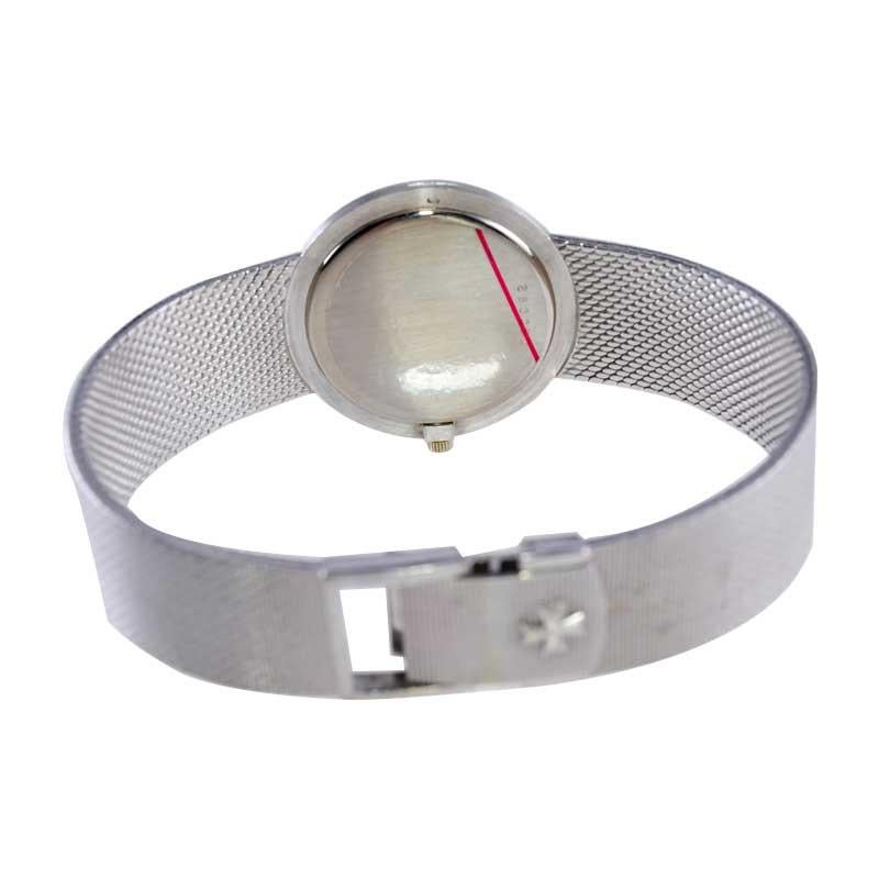 Vacheron & Constantin White Gold Dress Bracelet Watch For Sale 3