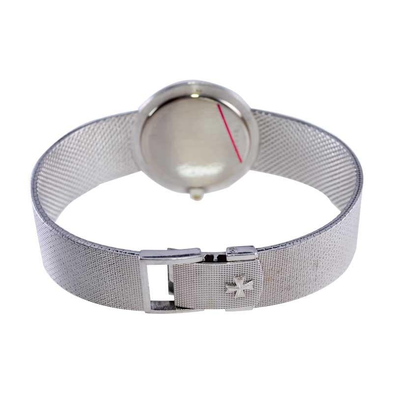 Vacheron & Constantin Montre-bracelet habillée en or blanc en vente 7