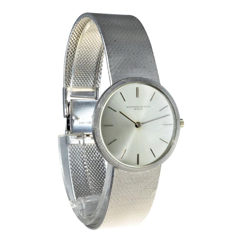 Vacheron and Constantin White Gold Dress Bracelet Watch For Sale at ...