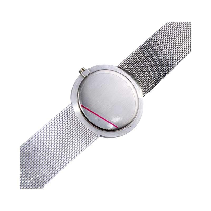 Vacheron & Constantin White Gold Dress Bracelet Watch For Sale 6