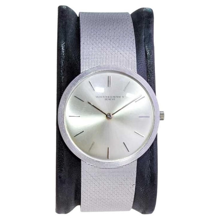 Vacheron and Constantin White Gold Dress Bracelet Watch For Sale at 1stDibs