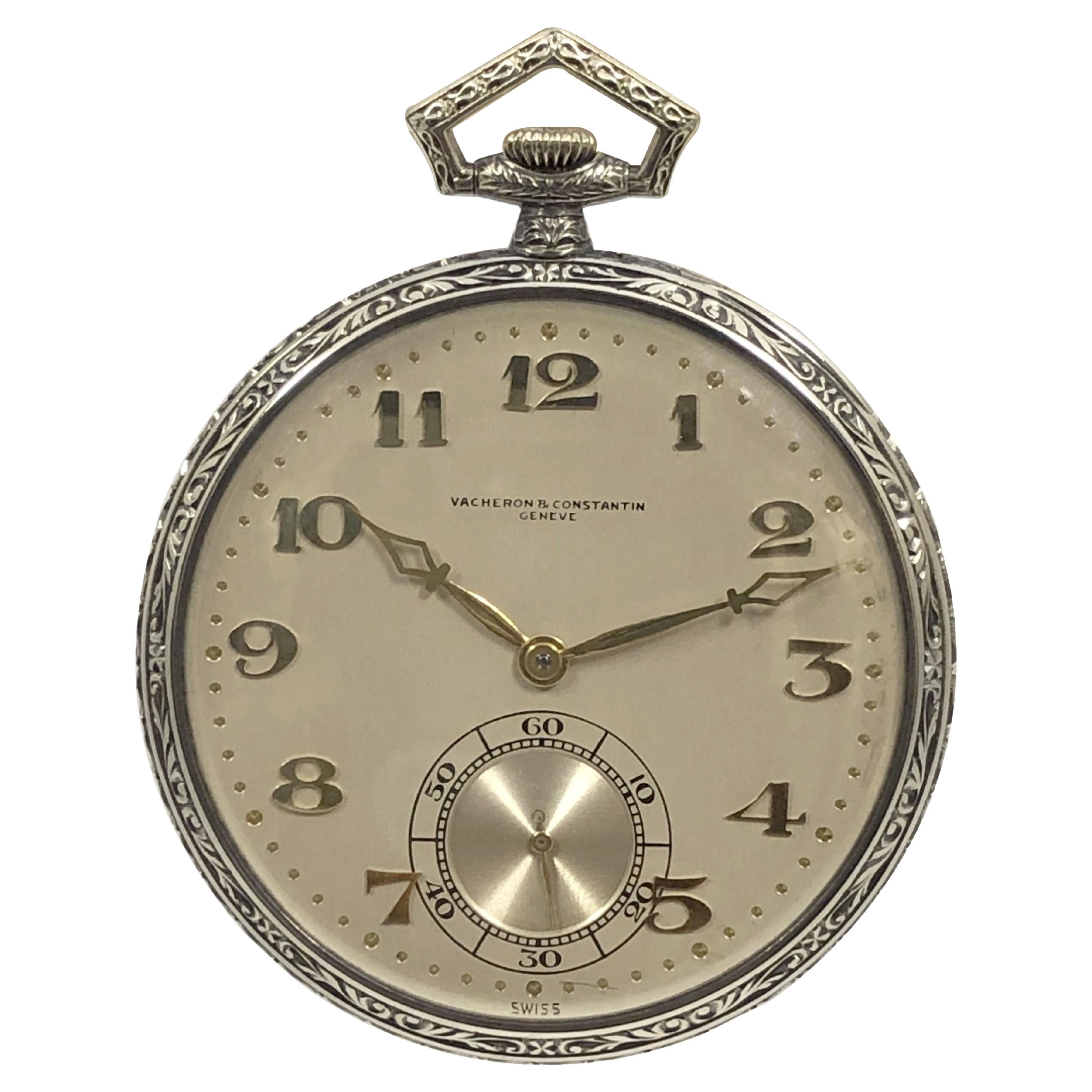 Reloj de bolsillo Vacheron Constantin de oro blanco