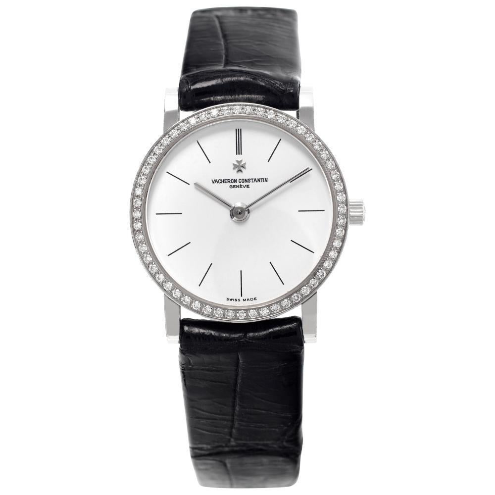 Vacheron Constantin Traditionnelle 25093 in oro bianco con quadrante bianco Orologio al quarzo