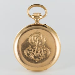 Vacheron Constantin Yellow and Rose Gold Chiseled Pocket Watch, circa 1895