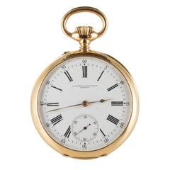 Vacheron Constantin Yellow and Rose Gold Chiseled Pocket Watch, circa 1895