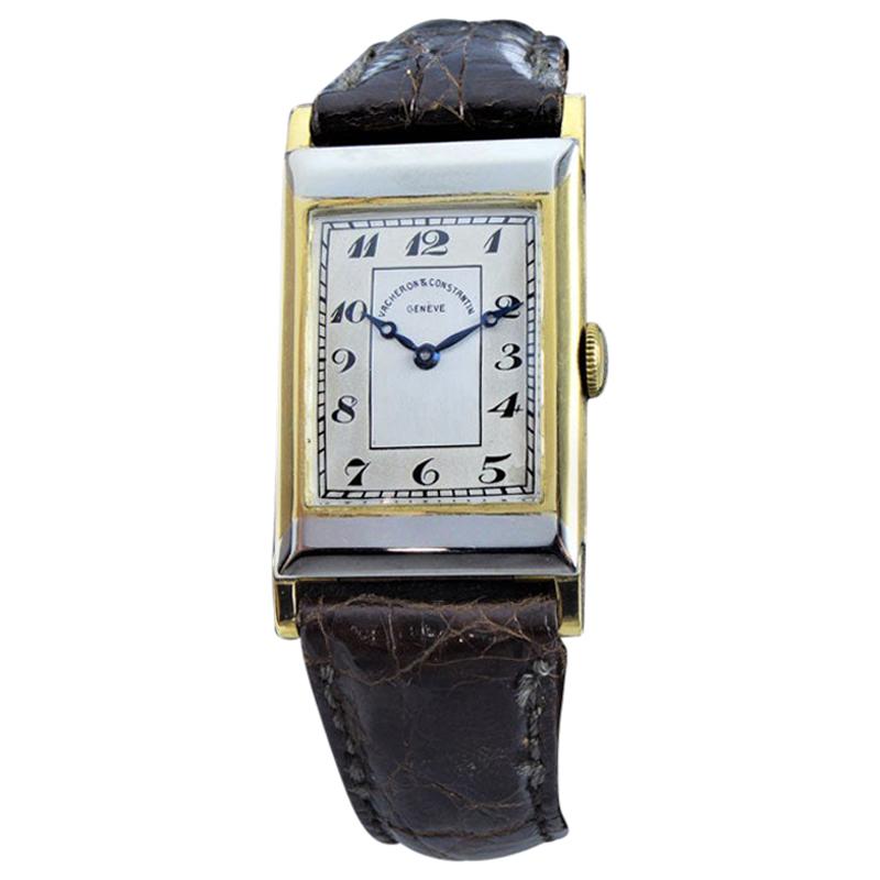 Vacheron Constantin Yellow and White Gold Art Deco Watch, circa 1930s