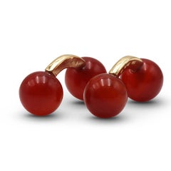 Vacheron Constantin Yellow Gold and Carnelian Cufflinks