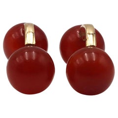 Vacheron Constantin Yellow Gold and Carnelian Cufflinks