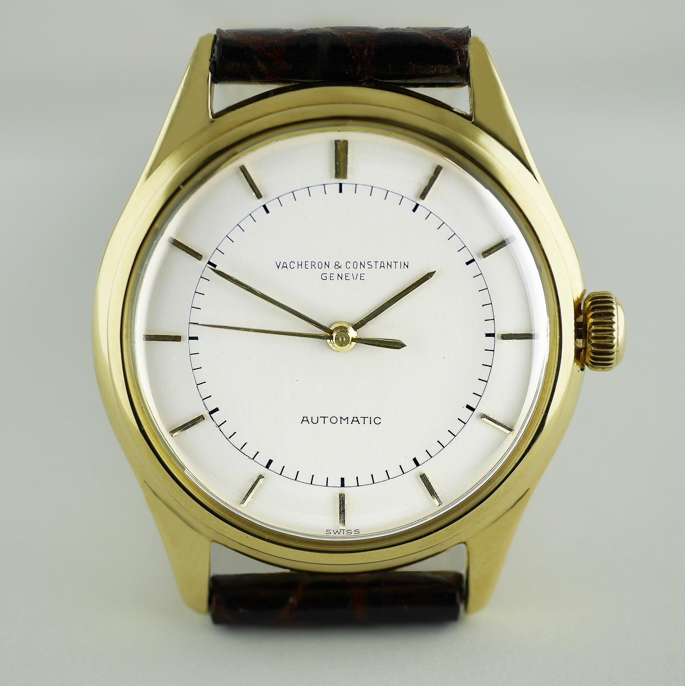 Vacheron Constantin Yellow Gold Automatic Wristwatch 1952 For Sale 7